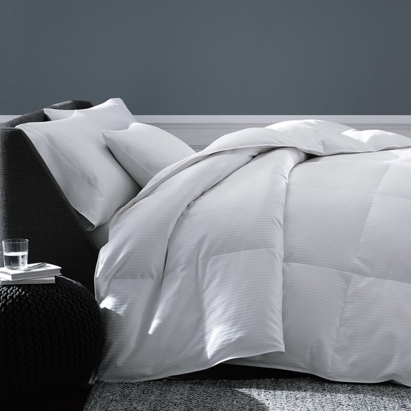 real simple white down comforter